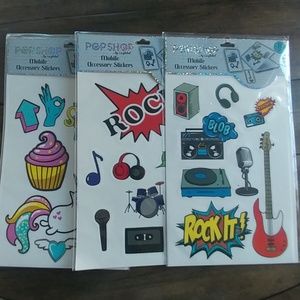 ⛄ 9 packs of popshop mobile stickers